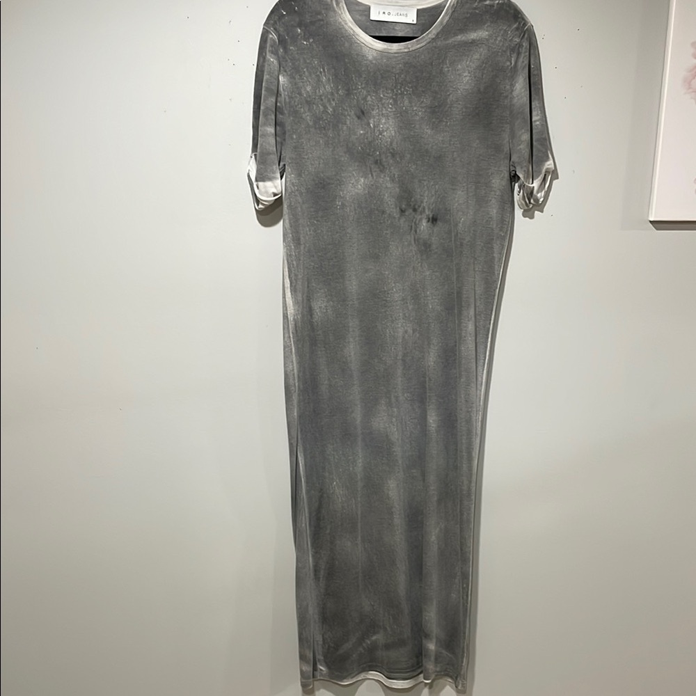 IRO Gray Tie-Dye Maxi Dress